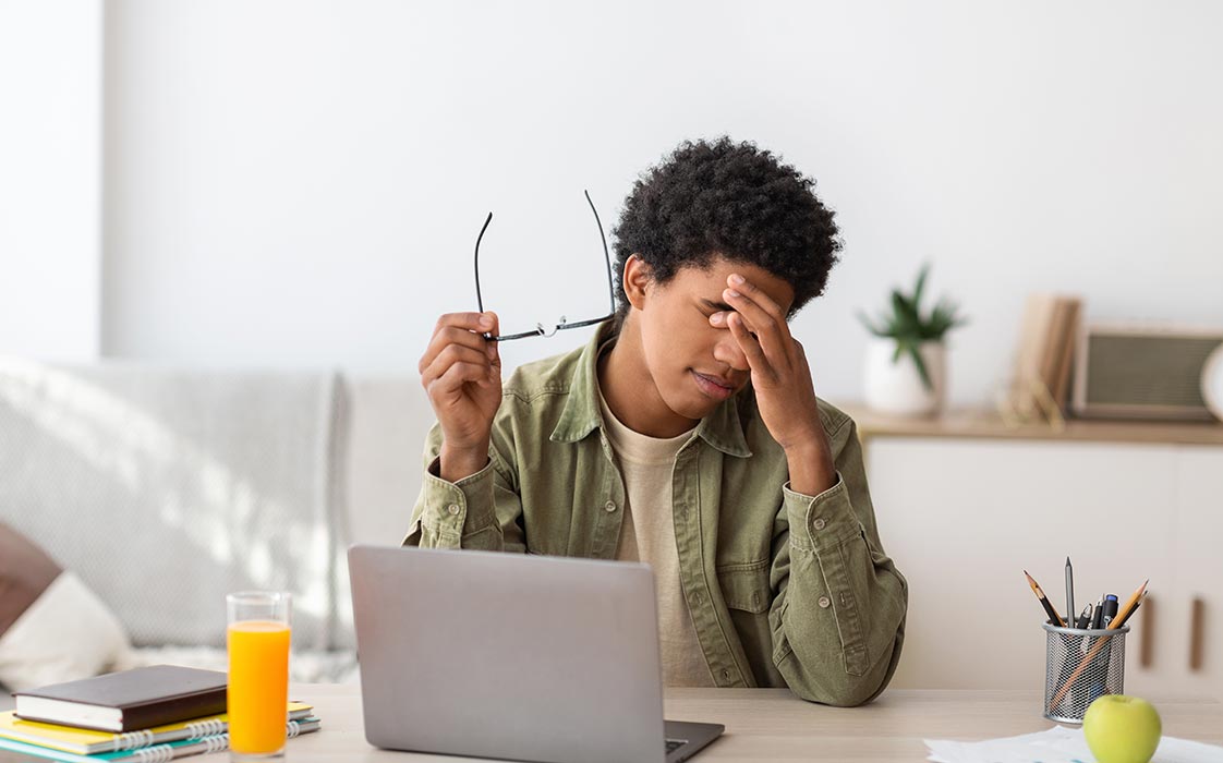 Person Experiencing Dry Eye