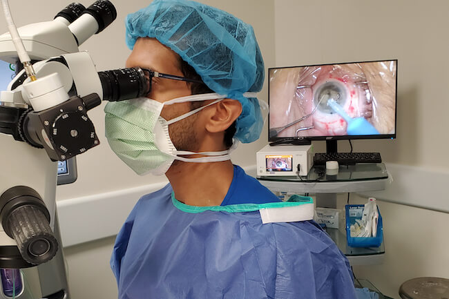 Dr. Kubal performing surgery