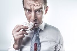 Man eating a cookie